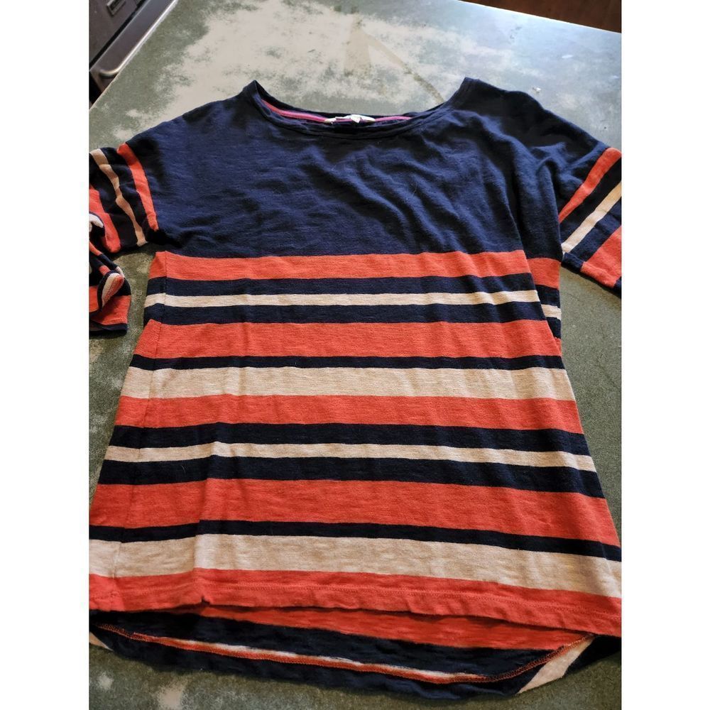Boden Breton red,white&blue striped long sleeve tshirt sz 4
